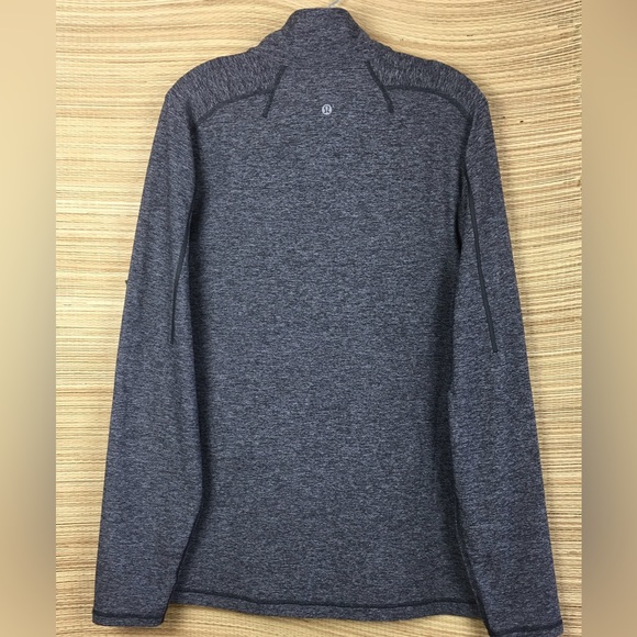 Lululemon Surge Warm 1/2 Zip Silver Heathered Dark Slate Size XL - Picture 7 of 13